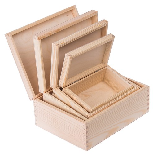 Ausverkauf holzbox 4er set - ausverkauf,