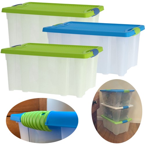 Stapelboxen mit deckel - 3x,