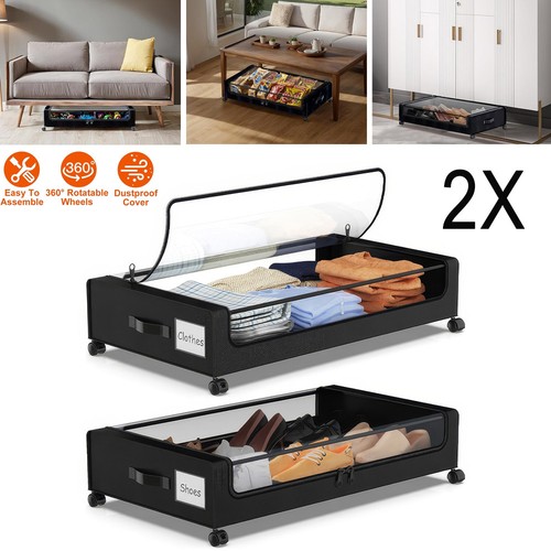 Unterbett aufbewahrungsbox - 2x,