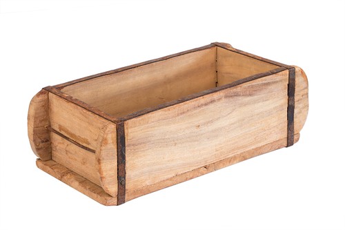 Holzkiste alte ziegelform - holzkiste,
