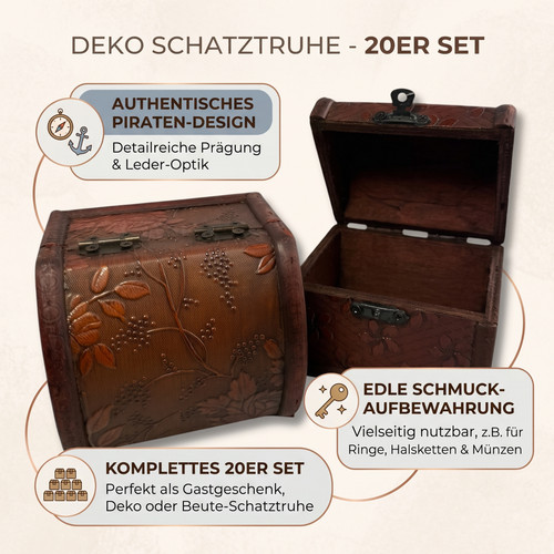 Deko schatztruhe holz - deko,