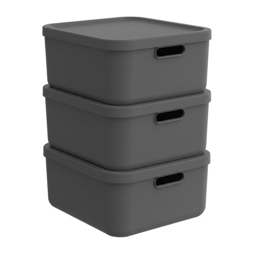 Rotho 3er set aufbewahrungsbox - 3er-set,